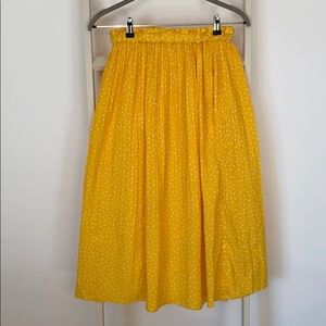 Cute polka dot midi skirt